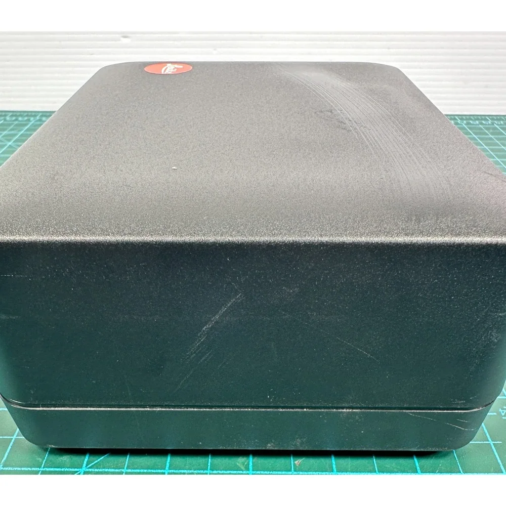 Leitz Leica R4 Camera Storage Case Black Hard Shell Red Flocked Interior Vintage